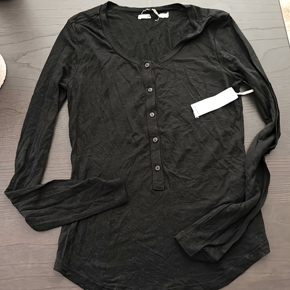 J BRAND LINEN LYOCELL LONG SLEEVE SHIRT XS NEW - Picture 1 of 6